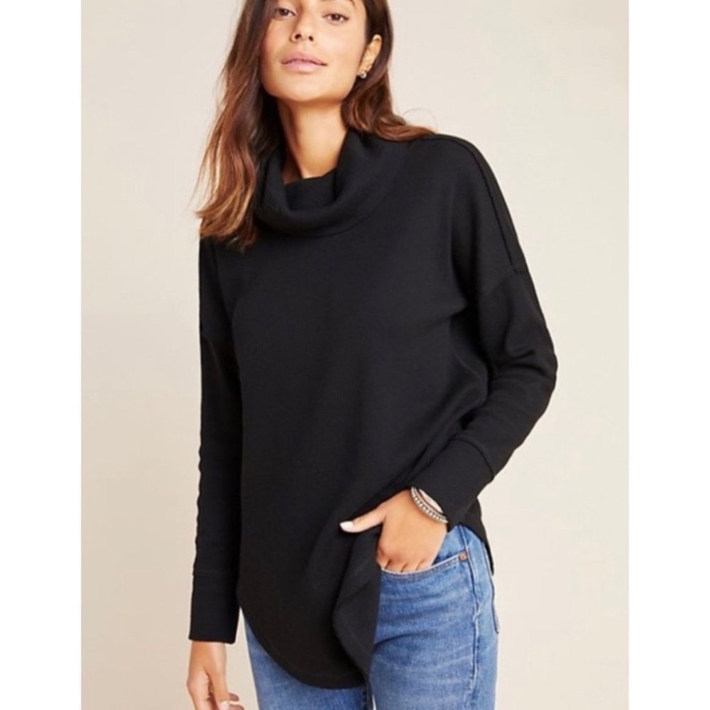Anthropologie Maeve Ainsley Thermal Turtleneck Top - Picture 1 of 7